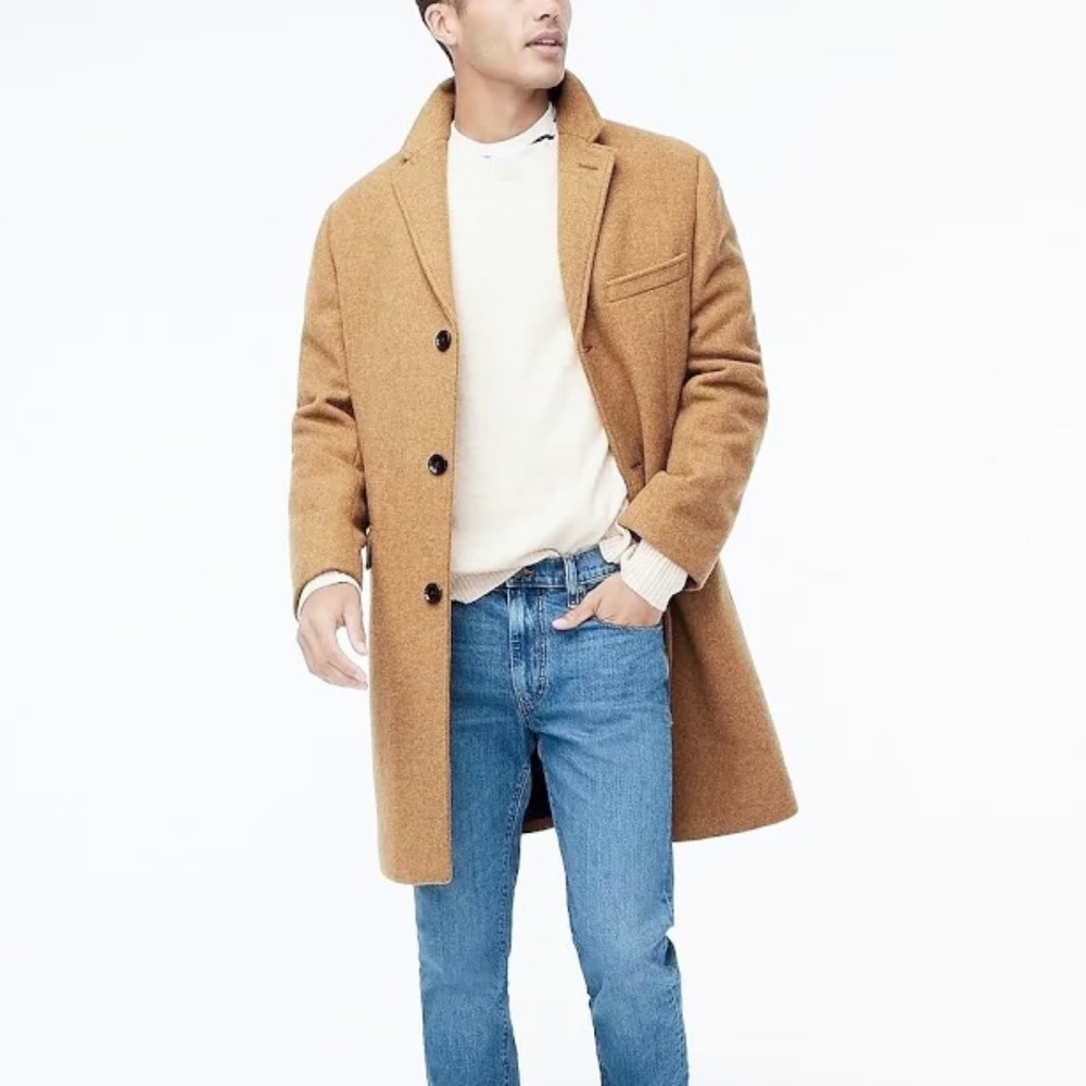 J.Crew Factory Men's Thompson Topcoat NWT Size 38